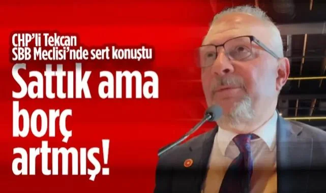 CHP'li Tekcan SBB Meclisi'nde Sert Konuştu: Sattık Ama Borç Artmış!
