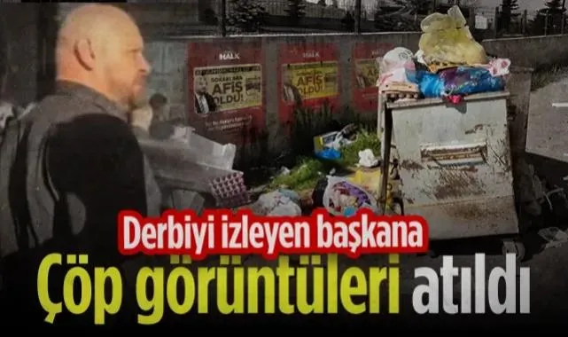 Derbiyi İzleyen Atakum Belediye Başkanı Türkel'e ‘Çöp Görüntüleri’ Atıldı!
