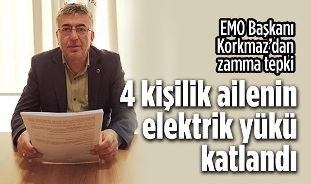 Elektrik Mühendisleri Odası Samsun Şubesi'nden Zam Açıklaması