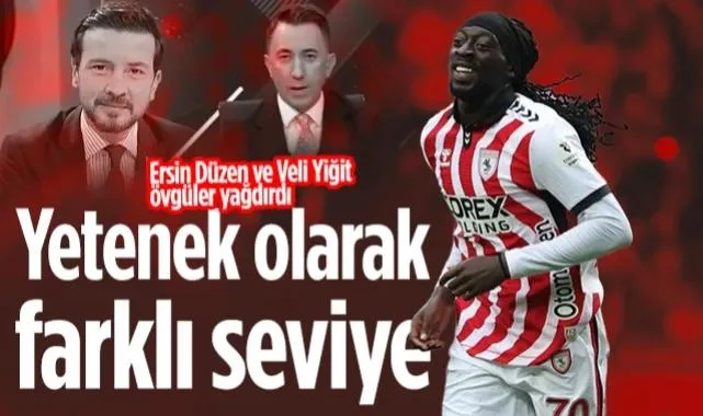 Ersin Düzen ve Veli Yiğit'ten Samsunsporlu Coulibaly'ye Övgüler
