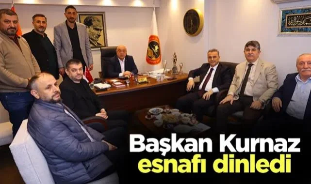 İlkadım Belediye Başkanı İhsan Kurnaz Esnafı Dinledi