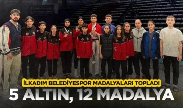 İlkadım Belediyespor Kick Boks ve Taekwondo Takımı Madalyaları Topladı