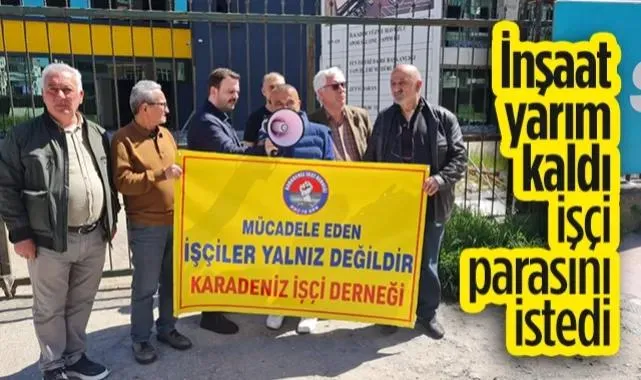 İlkadım Spor Kompleksi İnşaatı Durdu: İşçiler 6 Aydır Maaş Alamıyor