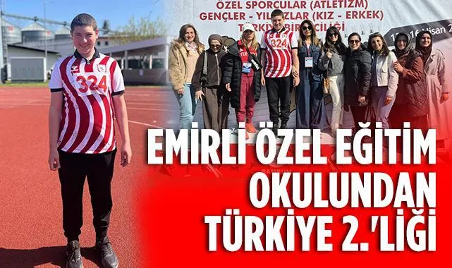Kavak'ta Emirli Özel Eğitim Okulundan Türkiye 2.'liği