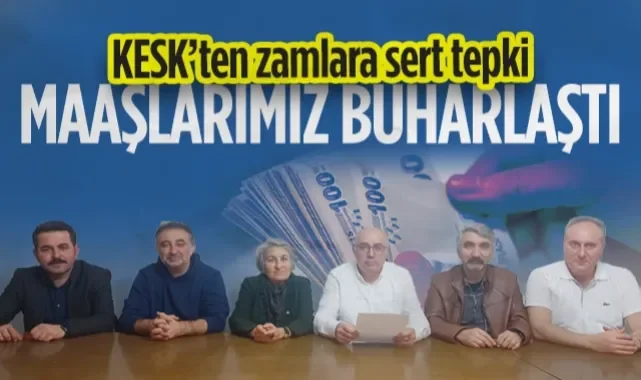 KESK Samsun'dan Zamlara Sert Tepki: Maaşlarımız Buharlaştı