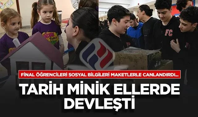 Özel Samsun Final Okulları Öğrencileri Sosyal Bilgileri Maketlerle Canlandırdı