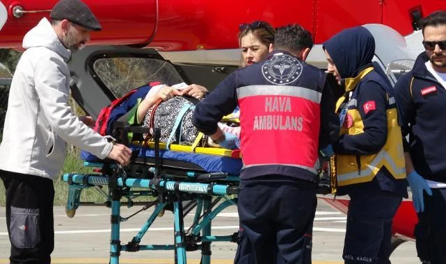 5 Metre Yükseklikten Düştü: İmdadına Hava Ambulansı Yetişti