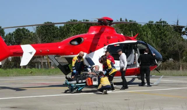 Samsun Asarcık'ta Kalp Krizi Geçiren Hasta İçin Hava Operasyonu