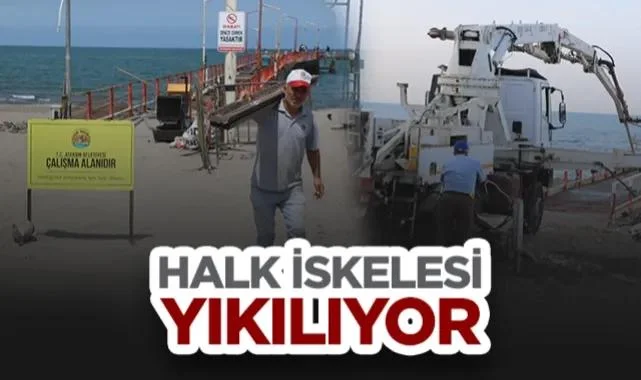 Samsun Atakum Halk İskelesi Yıkılıyor
