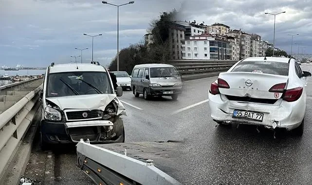 Samsun Canik’te Peş Peşe Trafik Kazaları: 2 Yaralı