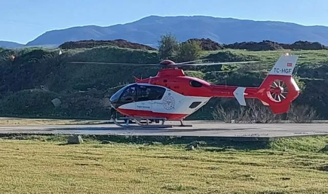 Samsun’da Ambulans Helikopter Kalp Krizi Geçiren Hasta İçin Havalandı