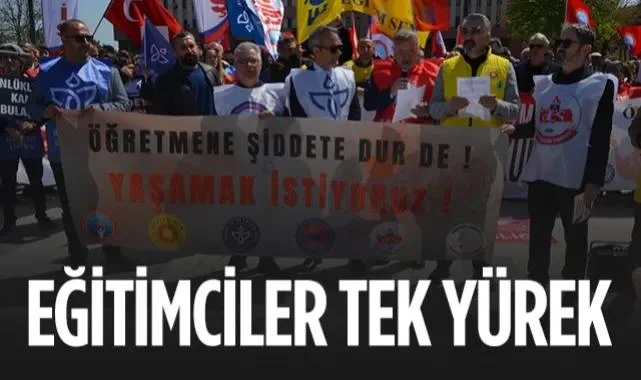 Samsun'da Eğitimciler Tek Yürek: Şiddet Durdurulmalı
