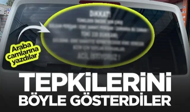 Samsun'da Esnaf Tepkisini Böyle Gösterdi: Araba Camlarına Yazdılar