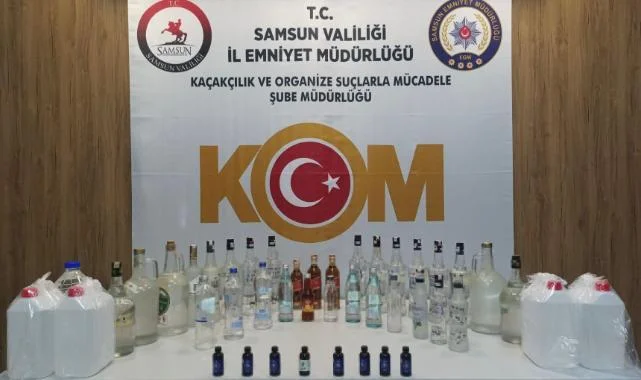 Samsun'da Kaçak İçki Operasyonu: 1 Gözaltı