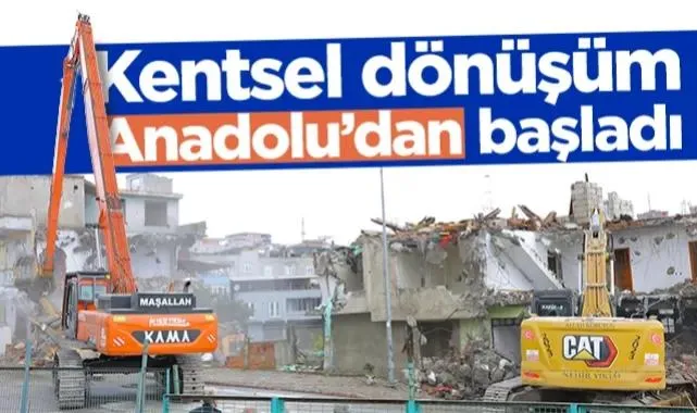 Samsun'da Kentsel Dönüşüm Anadolu Mahallesi'nden Başladı