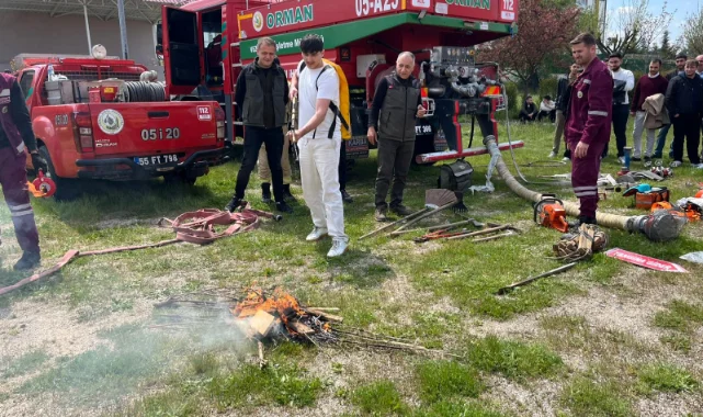 Samsun'da Kritik Eğitim: Yangın Gönüllüleri Sahaya İniyor!