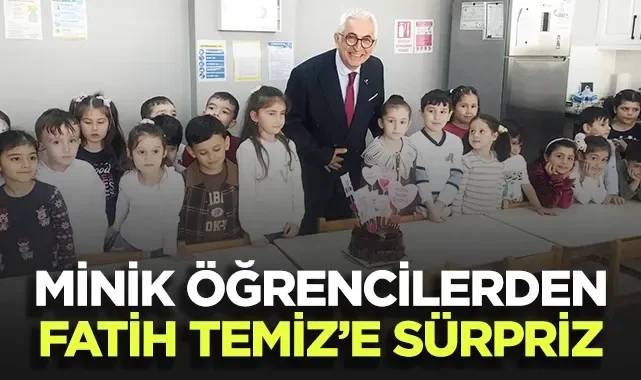 Samsun'da Minik Öğrencilerden İş İnsanı Fatih Temiz’e Sürpriz