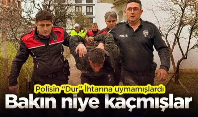 Samsun'da Polisin Dur İhtarına Uymamışlardı: Bakın Niye Kaçmışlar