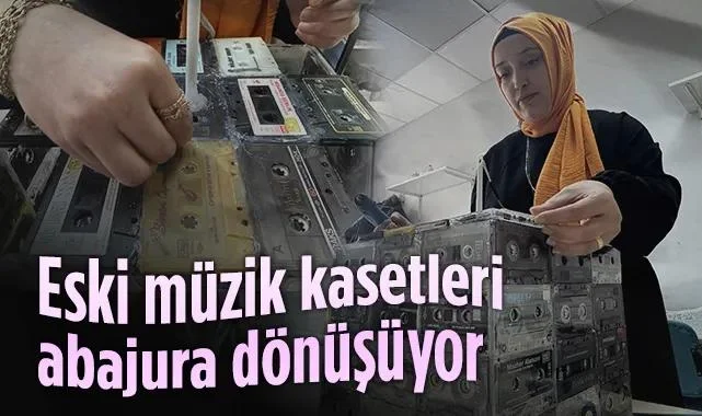 Samsun'da Sıfır Atık Başarısı: Kasetler Abajura Dönüştü