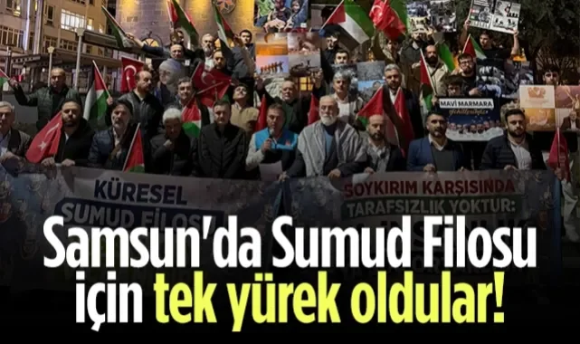 Samsun'da Sumud Filosu İçin Tek Yürek Oldular!