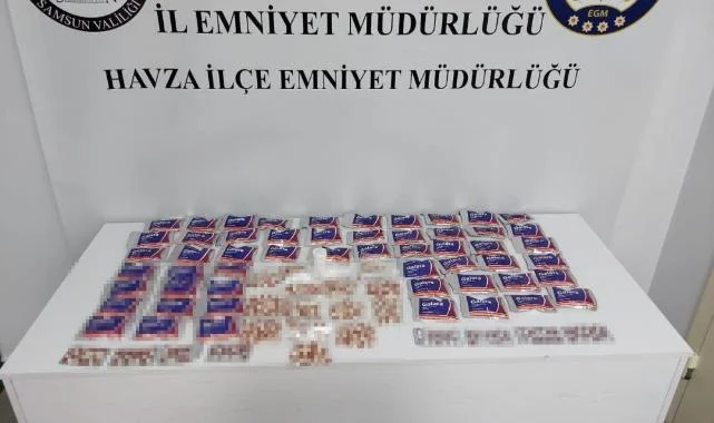 Samsun'da Uyuşturucu Operasyonu: Binlerce Hap Ele Geçirildi