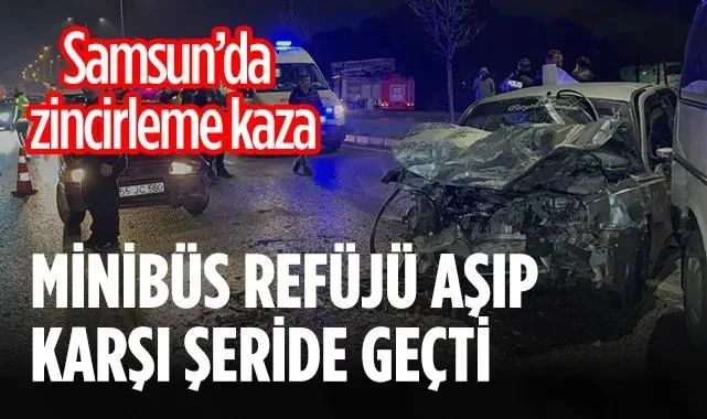 Samsun'da Zincirleme Trafik Kazası: 2'si Çocuk 6 Yaralı
