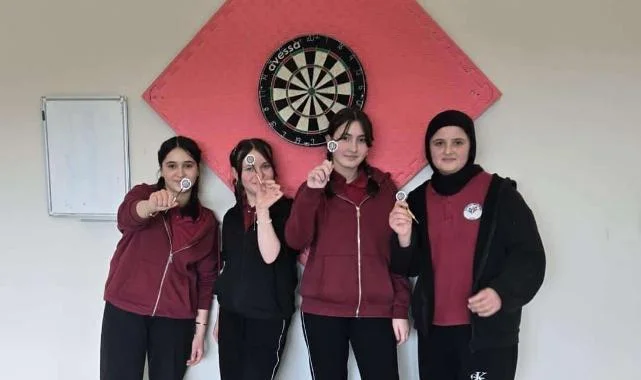 Samsun Dart Şampiyonu Çatkaya Ortaokulu'nun Hedefi Türkiye Finalleri