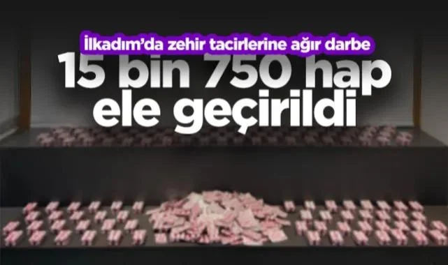 Samsun İlkadım'da Dev Uyuşturucu Operasyonu: 15 Bin 750 Hap Ele Geçirildi