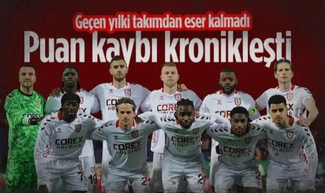 Samsunspor’da Puan Kaybı Kronikleşti! Geçen Yılki Takımdan Eser Kalmadı...