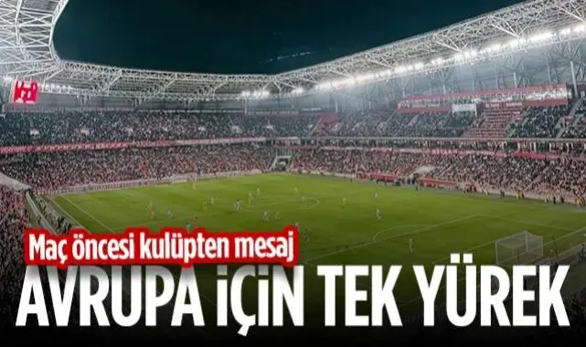 Samsunspor’dan Trabzonspor Maçı Öncesi Çağrı: Avrupa İçin Tek Yürek!