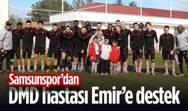 Samsunspor’dan DMD hastası Emir’e destek