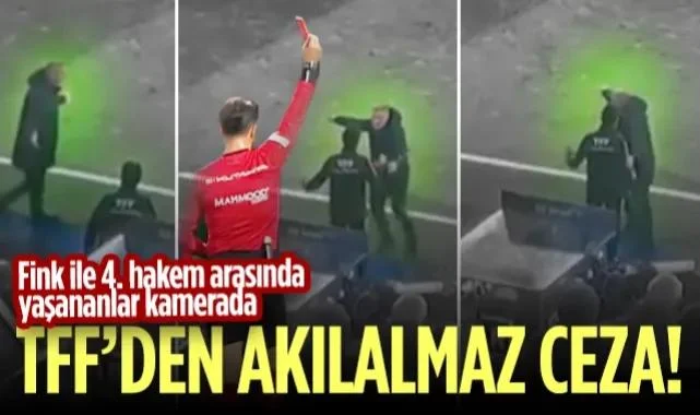 Samsunspor'un Hocası Fink'in Dördüncü Hakem ile Arasında Yaşananlar Kamerada