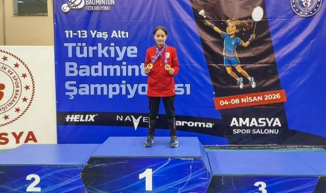 Samsunsporlu Eylül Ermiş Badminton'da Türkiye Şampiyonu Oldu