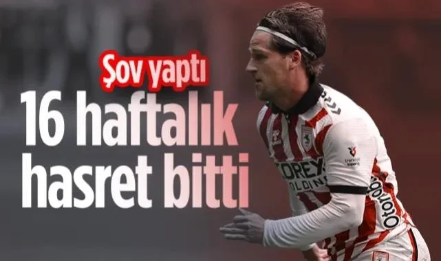 Samsunsporlu Holse Konyaspor Karşısında Şov Yaptı: 16 Haftalık Hasret Bitti