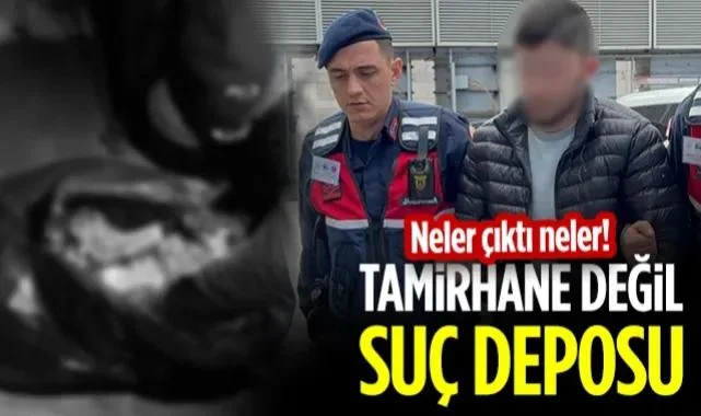 Sanayi Sitesinde Zehir Baskını! Oto Tamircisinden Neler Çıktı Neler!