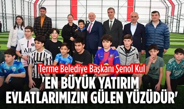 Terme'de Modern Halı Saha Hizmete Açıldı: En Büyük Yatırım Gençler
