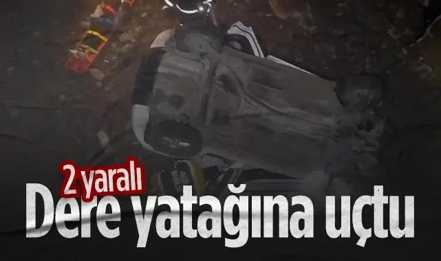 Terme'de Otomobil Köprüden Dereye Uçtu: 2 Yaralı