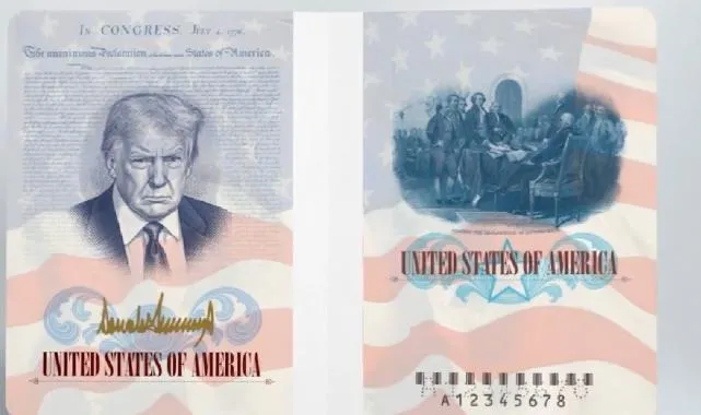 Trump Portreli Pasaportlar Geliyor