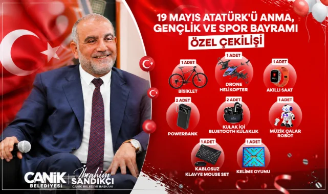 Canik Belediyesi'nden 19 Mayıs'ta hediye yağmuru: Gençlere müjde