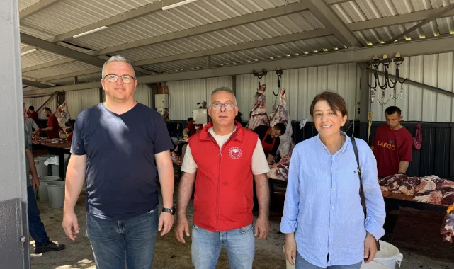 Alaçam'da kurban kesim alanları sıkı denetimden geçirildi