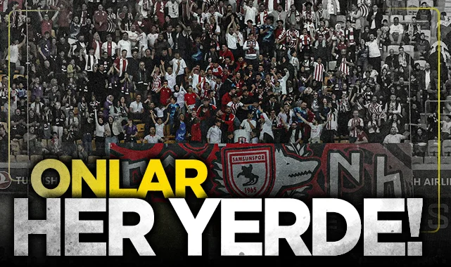 Alkışı hak ettiler: Samsunspor taraftarı İstanbul'u inletti