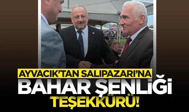 Ayvacık'tan Salıpazarı’na bahar şenliği teşekkürü