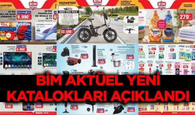 BİM Aktüel yeni katalokları açıklandı: 25-26 Mayıs 2026 bu hafta BİM kataloğu indirimli ürünleri neler?