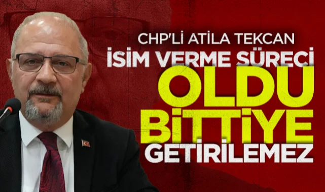 CHP'li Atila Tekcan: Kamu Yatırımlarına İsim Verme Süreci Oldu Bittiye Getirilemez