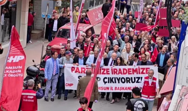 CHP Samsun İl Örgütünden mutlak butlan protestosu