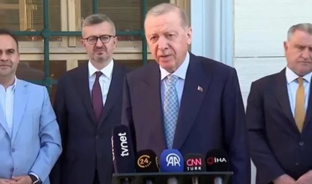 Cumhurbaşkanı Erdoğan'dan bayram namazı sonrası Gazze mesajı