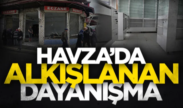 Havza'da alkışlanan dayanışma
