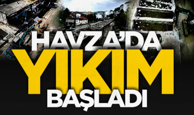 Havza'da dere üstündeki iş yerleri için yıkım kararı