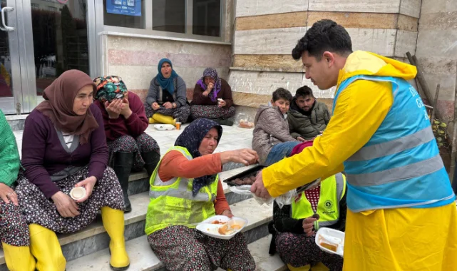 Havza'da din görevlilerinden selzedelere destek