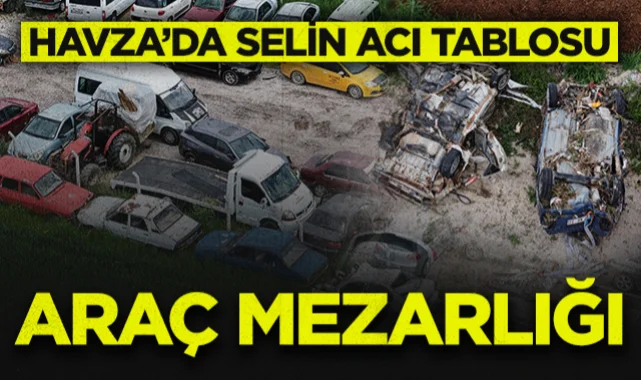 Havza'da Selin Acı Tablosu: Yediemin Otoparkı Araç Mezarlığına Döndü